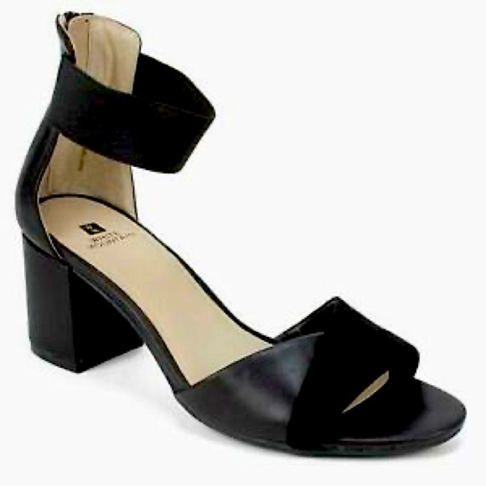 white mountain evie criss cross ankle strap heels
